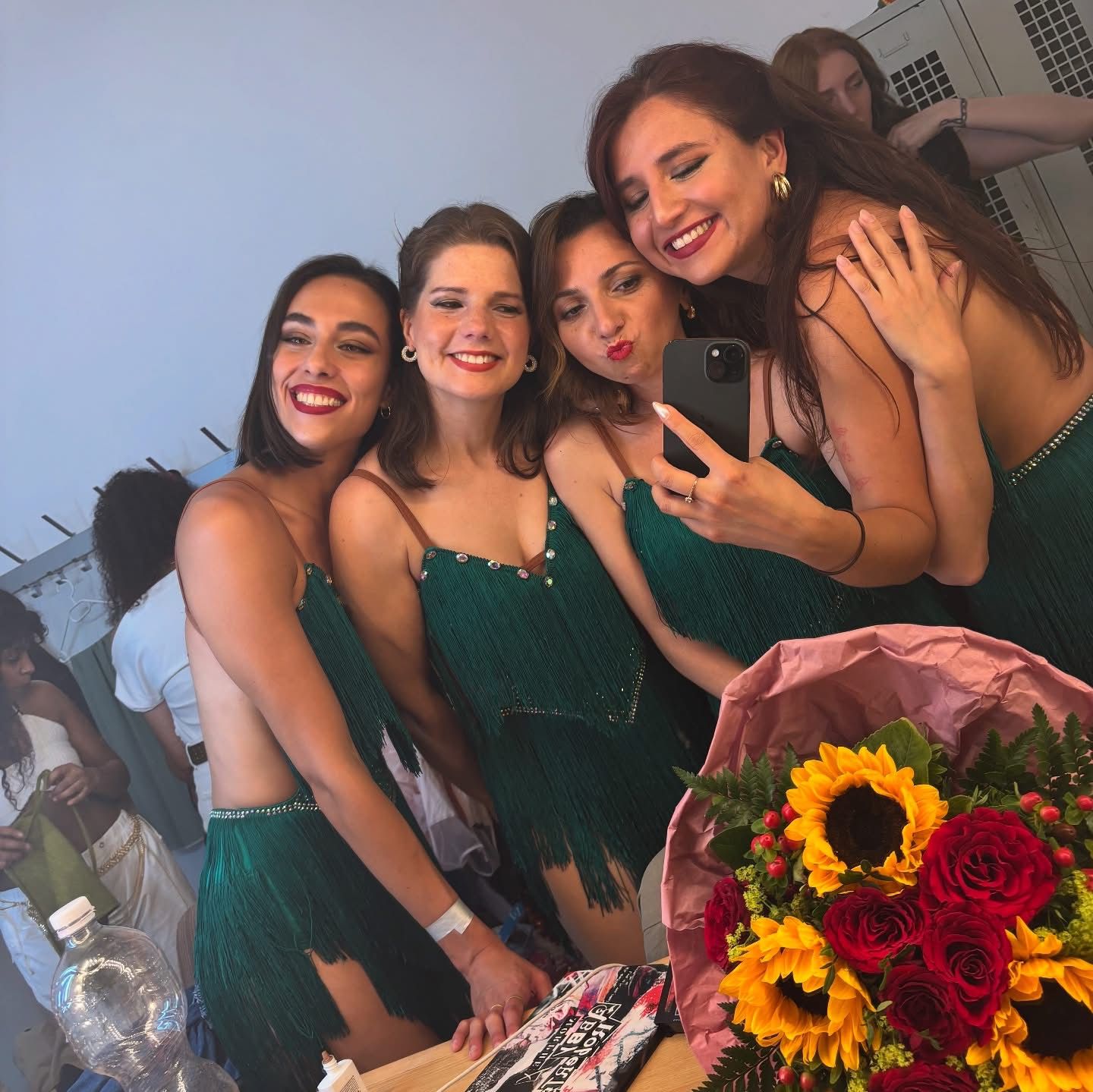 Backstage-Selfie — grün